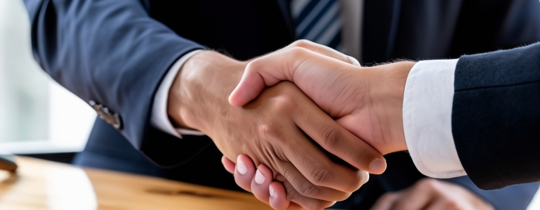 a handshake indoors