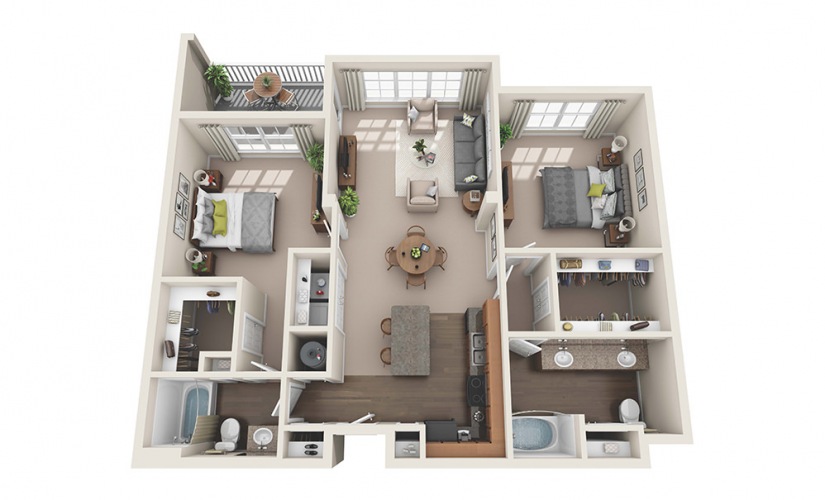 Studio, One, Two, and Three Bedroom Apartments available to rent at